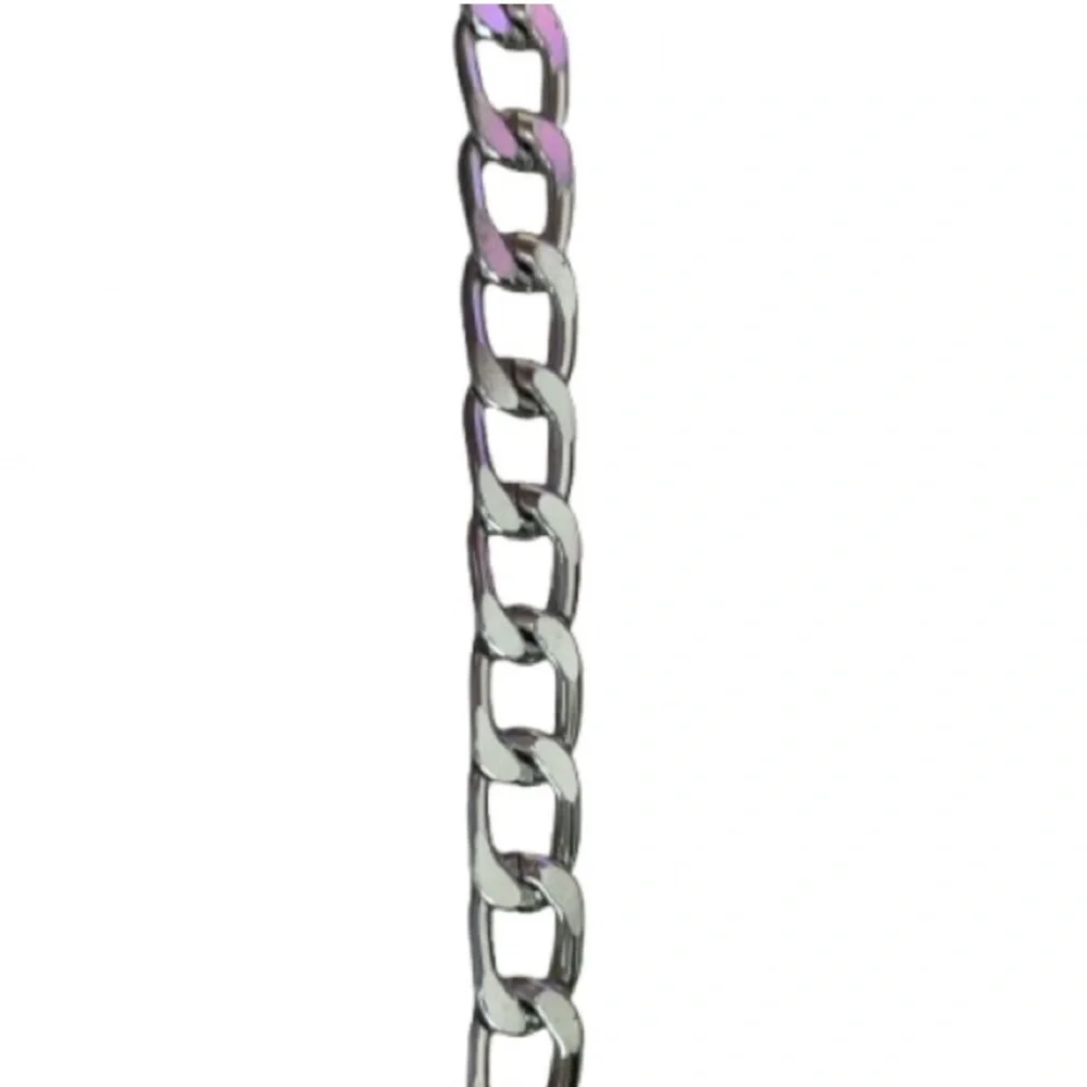 BRACELET Unisex Silver Tone Chain Link Length: ~8 ½” Including Extender NWOT